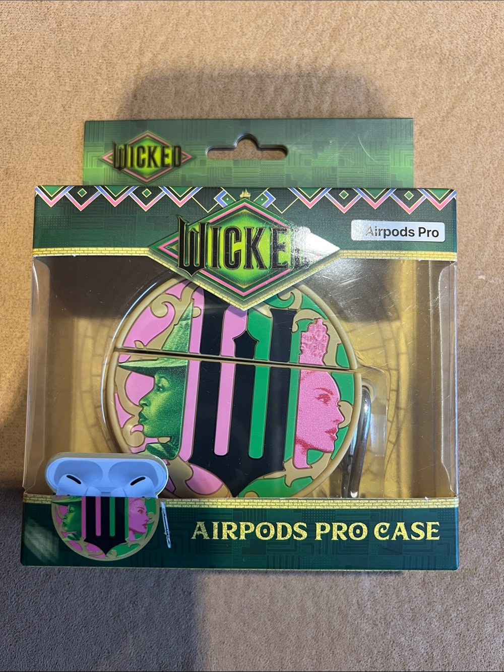 Wicked Green & Pink AirPods Pro Case - Designer Protective Cover